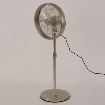 Podstavný ventilátor Beacon Breeze chrómová farba, okrúhla základňa, tichý