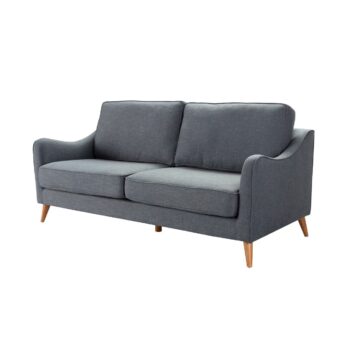 Pohovka Venuste denim blue/brown pre 3 osoby, 193 x 90 x 90 cm