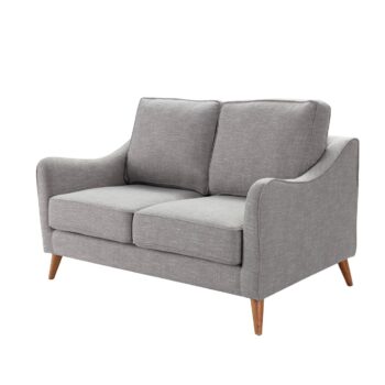 Pohovka Venuste grey linen pre 2 osoby, 140 x 90 x 90 cm