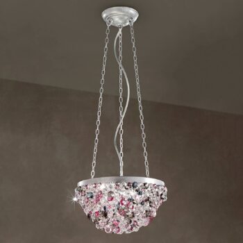 Polguľovitá závesná Lampa Rosemery
