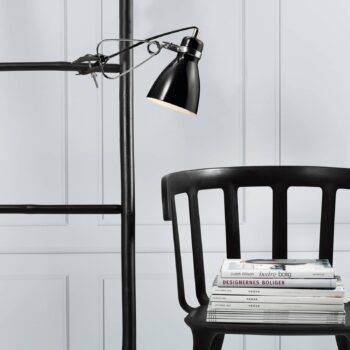 Pôsobivá upínacia lampa Clone, čierna