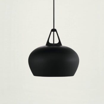 Pôsobivá závesná lampa Belly. Ø 29 cm