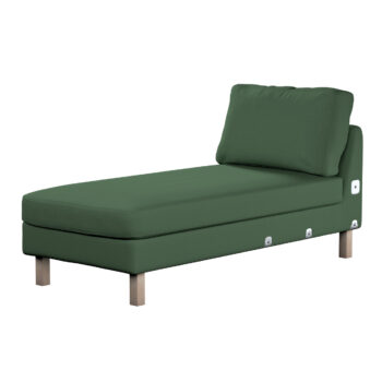 Poťah ležadlo Karlstad, krátky, zelená, 80 x 160 x 80 cm, Cotton Panama, 702-06