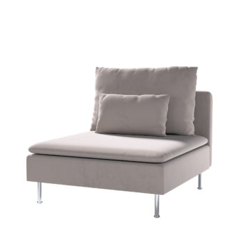 Poťah na 1 sed. diel Söderhamn, kawa z mlekiem, Poťah na 1 sed. diel Söderhamn, Living Velvet, 704-72