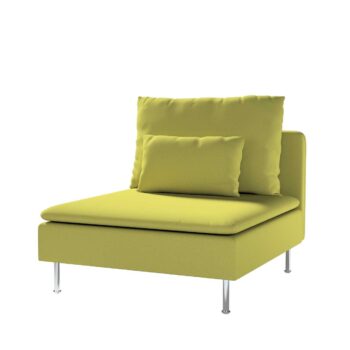 Poťah na 1 sed. diel Söderhamn, zelená, Poťah na 1 sed. diel Söderhamn, Living Velvet, 704-78