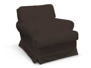 Poťah na kreslo Barkaby, čokoládová, Poťah na kreslo Barkaby, Cotton Panama, 702-03