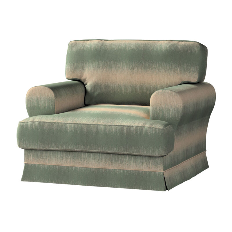 Poťah na kreslo Ekeskog, zeleno-béžová, Poťah na kreslo Ekeskog, Living, 105-62 Poťah na kreslo Ekeskog, zeleno-béžová, Poťah na kreslo Ekeskog, Living, 105-62