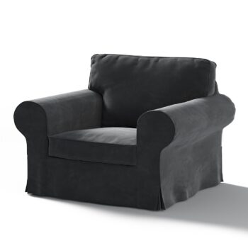 Poťah na kreslo Ektorp, Sort, Poťah na kreslo Ektorp, Velvet, 704-17