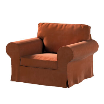 Poťah na kreslo Ektorp, Terracotta, Poťah na kreslo Ektorp, Velvet, 704-33