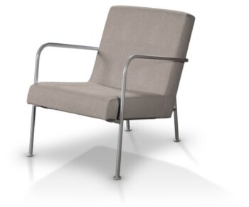 Poťah na kreslo Ikea PS, béžovo - sivá, Poťah na kreslo Ikea PS, Etna, 705-09