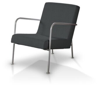 Poťah na kreslo Ikea PS, grafitová, Poťah na kreslo Ikea PS, Chenille, 160-37