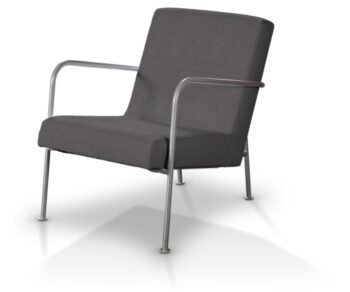 Poťah na kreslo Ikea PS, grafitová, Poťah na kreslo Ikea PS, Etna, 705-35