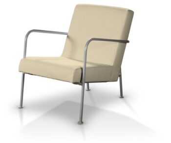 Poťah na kreslo Ikea PS, krémová, Poťah na kreslo Ikea PS, Chenille, 161-39