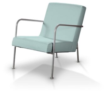 Poťah na kreslo Ikea PS, pastelovo belasá, Poťah na kreslo Ikea PS, Cotton Panama, 702-10