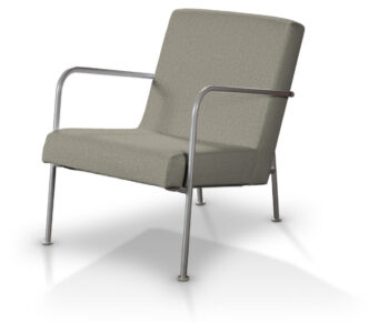 Poťah na kreslo Ikea PS, šedo - béžový šenil, Poťah na kreslo Ikea PS, City, 704-80