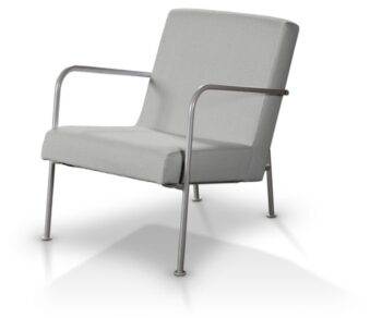 Poťah na kreslo Ikea PS, sivá, Poťah na kreslo Ikea PS, Chenille, 702-23