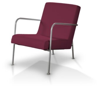 Poťah na kreslo Ikea PS, slivková, Poťah na kreslo Ikea PS, Cotton Panama, 702-32