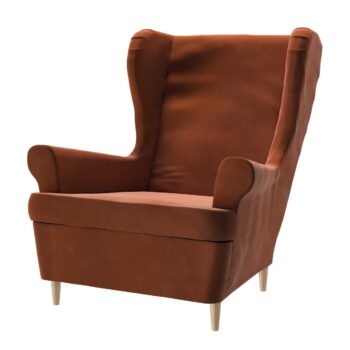 Poťah na kreslo Strandmon, Terracotta, Velvet, 704-33