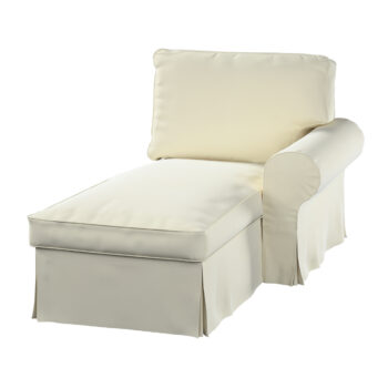Poťah na ležadlo Ektorp (pravé), OffWhite, Ležadlo Ektorp - pravé, Velvet, 704-10