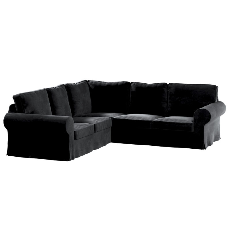 Poťah na rohovú sedačku Ektorp, Sort, Poťah na rohovú sedačku Ektorp, Velvet, 704-17 Poťah na rohovú sedačku Ektorp, Sort, Poťah na rohovú sedačku Ektorp, Velvet, 704-17