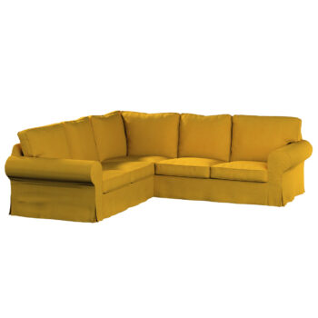 Poťah na rohovú sedačku Ektorp, horčicový šenil, Poťah na rohovú sedačku Ektorp, Etna, 705-04