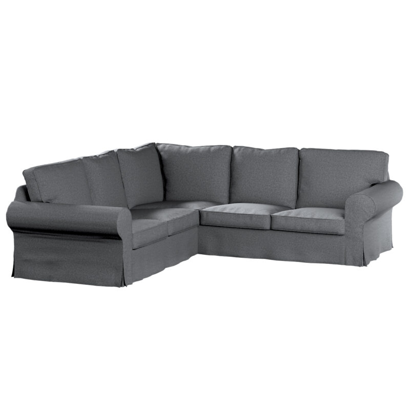 Poťah na rohovú sedačku Ektorp, tmavosivá melanž, Poťah na rohovú sedačku Ektorp, Amsterdam, 704-47 Poťah na rohovú sedačku Ektorp, tmavosivá melanž, Poťah na rohovú sedačku Ektorp, Amsterdam, 704-47