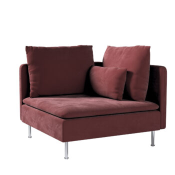 Poťah na rohový diel Söderhamn, Bordeaux, Poťah na rohový diel Söderhamn, Velvet, 704-26