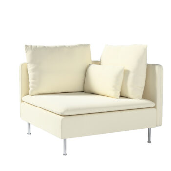 Poťah na rohový diel Söderhamn, OffWhite, Poťah na rohový diel Söderhamn, Velvet, 704-10