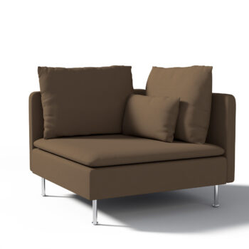 Poťah na rohový diel Söderhamn, mocca, Poťah na rohový diel Söderhamn, Cotton Panama, 702-02