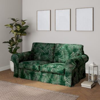 Poťah na sedačku Ektorp (rozkladacia, pre 2 osoby) NOVÝ MODEL 2012, Naturhvid med print, Poťah na sedačku Ektorp rozkladacia pre 2 osoby NOVÝ MODEL, Velvet, 704-21