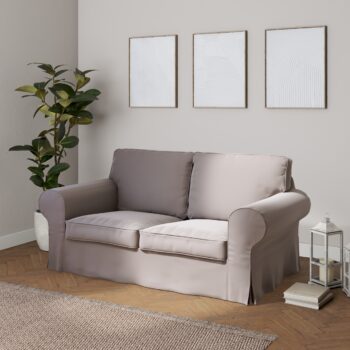 Poťah na sedačku Ektorp (rozkladacia, pre 2 osoby) STARÝ MODEL, kawa z mlekiem, poťah na sedačku Ektorp pre 2 osoby - rozkladacia, Living Velvet, 704-72