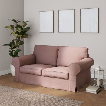 Poťah na sedačku Ektorp (rozkladacia, pre 2 osoby) STARÝ MODEL, ružová matná, poťah na sedačku Ektorp pre 2 osoby - rozkladacia, City, 704-83
