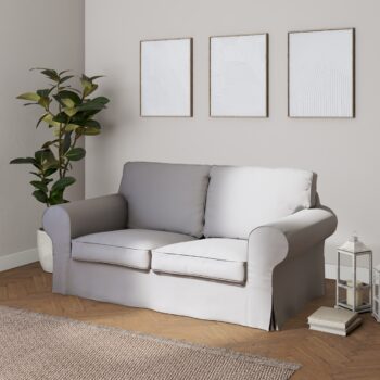 Poťah na sedačku Ektorp (rozkladacia, pre 2 osoby) STARÝ MODEL, sivá, poťah na sedačku Ektorp pre 2 osoby - rozkladacia, Chenille, 702-23