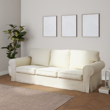 Poťah na sedačku Ektorp (rozkladacia, pre 3 osoby) NOVÝ MODEL 2013, OffWhite, Poťah na sedačku Ektorp 3-os rozkladacia nový model 2013, Velvet, 704-10