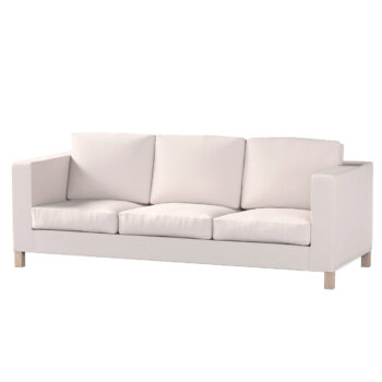 Poťah na sedačku Karlanda  (pre 3 osoby,nerozkladacia,krátky), svetlo béžová, Poťah na sedačku Karlanda pre 3-os., krátky, Madrid, 162-21