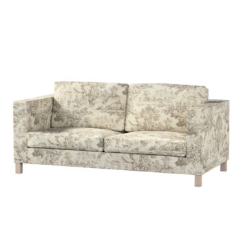 Poťah na sedačku Karlanda (rozkladacia,krátky), ecru pozadie, béžové postavy, Poťah na sedačku Karlanda rozkladacia, Avinon, 144-53