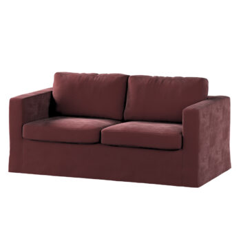 Poťah na sedačku Karlstad (nerozkladací, 2-miestny, dlhý), Bordeaux, 165 x 89 x 64 cm, Velvet, 704-26
