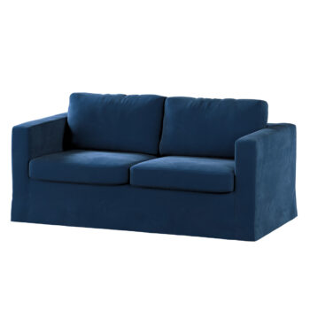 Poťah na sedačku Karlstad (nerozkladací, 2-miestny, dlhý), Mørkeblå, 165 x 89 x 64 cm, Velvet, 704-29