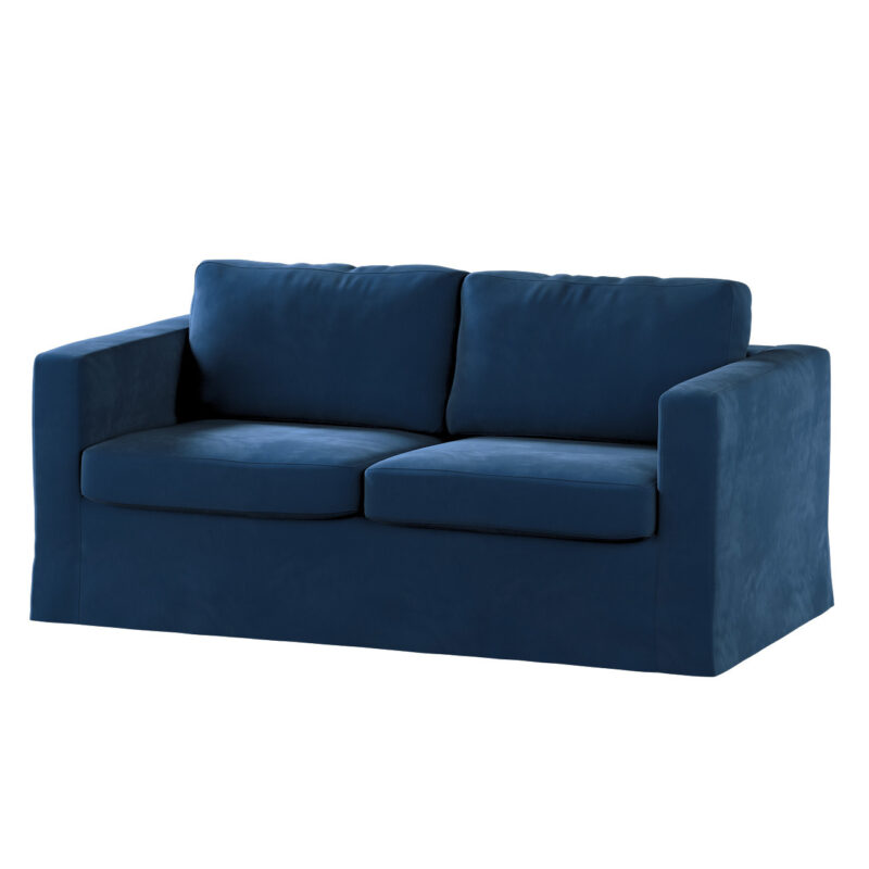 Poťah na sedačku Karlstad (nerozkladací, 2-miestny, dlhý), Mørkeblå, 165 x 89 x 64 cm, Velvet, 704-29 Poťah na sedačku Karlstad (nerozkladací, 2-miestny, dlhý), Mørkeblå, 165 x 89 x 64 cm, Velvet, 704-29