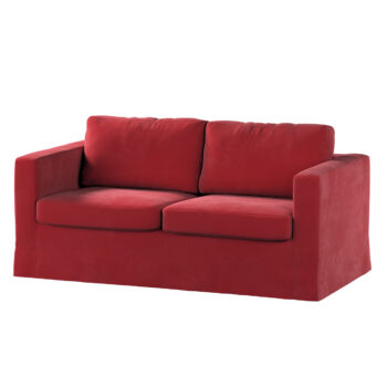 Poťah na sedačku Karlstad (nerozkladací, 2-miestny, dlhý), Rød, 165 x 89 x 64 cm, Velvet, 704-15