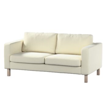 Poťah na sedačku Karlstad (nerozkladací, 2-miestny, krátky), OffWhite, 165 x 89 x 64 cm, Velvet, 704-10