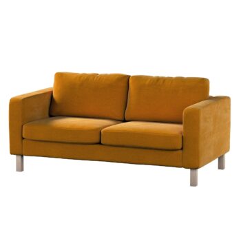 Poťah na sedačku Karlstad (nerozkladací, 2-miestny, krátky), Sennepsgul, 165 x 89 x 64 cm, Velvet, 704-23