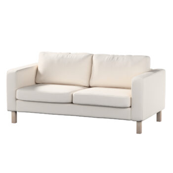 Poťah na sedačku Karlstad (nerozkladací, 2-miestny, krátky), krémovo biela, 165 x 89 x 64 cm, Etna, 705-01