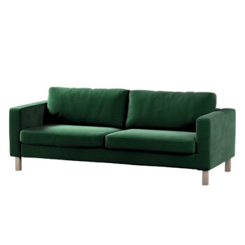 Poťah na sedačku Karlstad (rozkladací, 3-miestny, krátky), Grøn, 224 x 89 x 64 cm, Velvet, 704-13