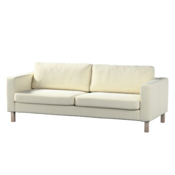 Poťah na sedačku Karlstad (rozkladací, 3-miestny, krátky), OffWhite, 224 x 89 x 64 cm, Velvet, 704-10