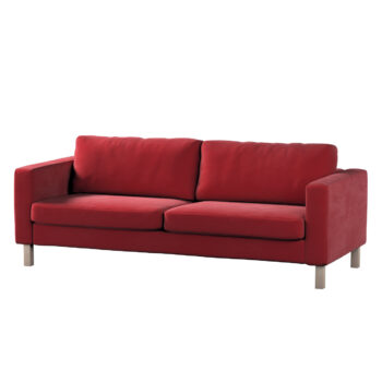 Poťah na sedačku Karlstad (rozkladací, 3-miestny, krátky), Rød, 224 x 89 x 64 cm, Velvet, 704-15