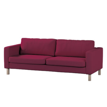 Poťah na sedačku Karlstad (rozkladací, 3-miestny, krátky), slivková, 224 x 89 x 64 cm, Cotton Panama, 702-32