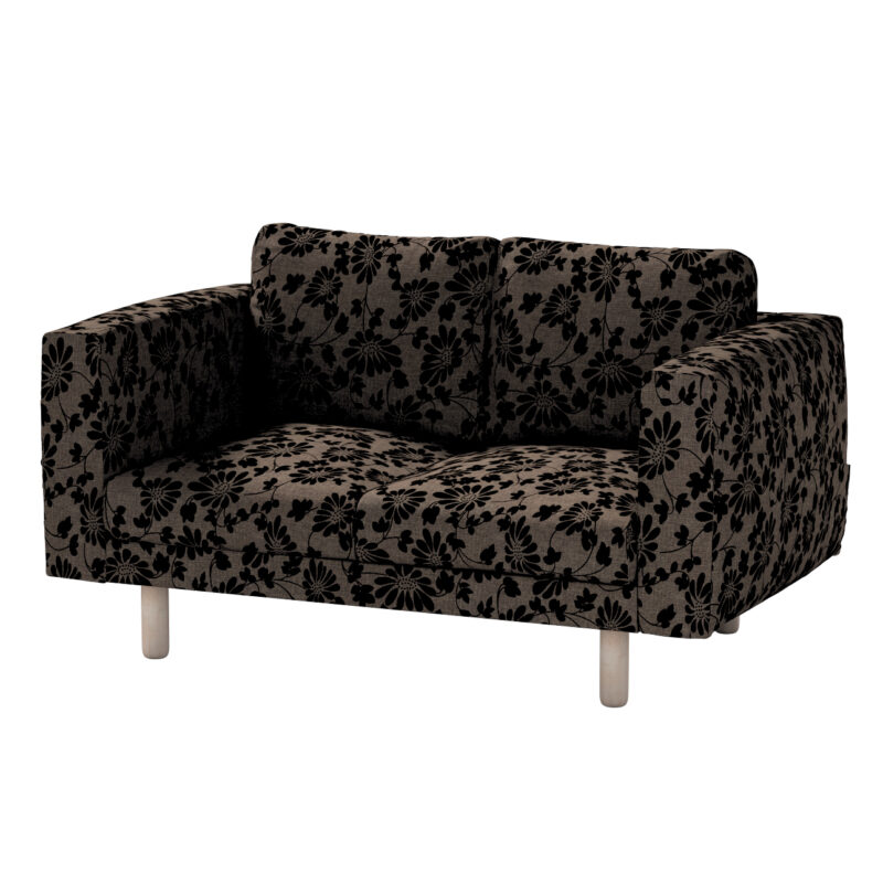 Poťah na sedačku Norsborg (pre 2 osoby), hnedá a čierna, Poťah na sedačku Norsborg (pre 2 osoby), Living 2, 162-10 Poťah na sedačku Norsborg (pre 2 osoby), hnedá a čierna, Poťah na sedačku Norsborg (pre 2 osoby), Living 2, 162-10