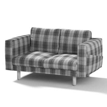 Poťah na sedačku Norsborg (pre 2 osoby), sivo - grafitové káro, Poťah na sedačku Norsborg (pre 2 osoby), Edinburg, 115-75