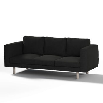 Poťah na sedačku Norsborg (pre 3 osoby), čierna, Poťah na sedačku Norsborg (pre 3 osoby), Etna, 705-00